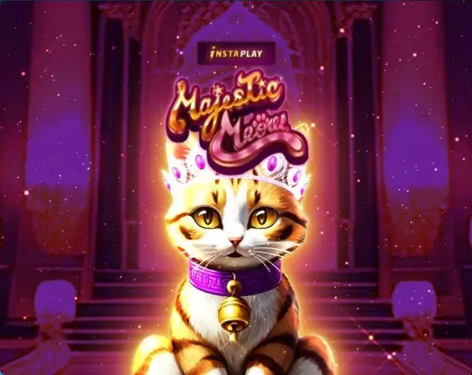 Majestic Meow  Real Money Slot made by AvatarUX - Introduction Screen