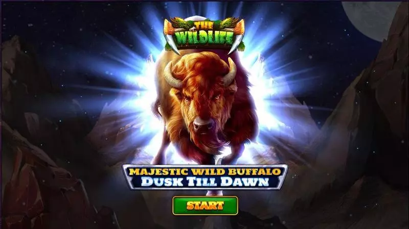 Majestic Wild Buffalo – Dusk Till Dawn  Real Money Slot made by Spinomenal - Introduction Screen