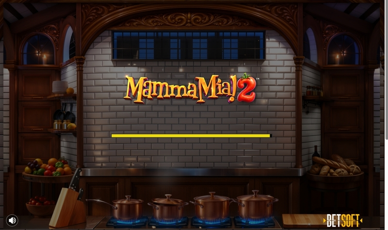 Mamma Mia 2  Real Money Slot made by BetSoft - Introduction Screen