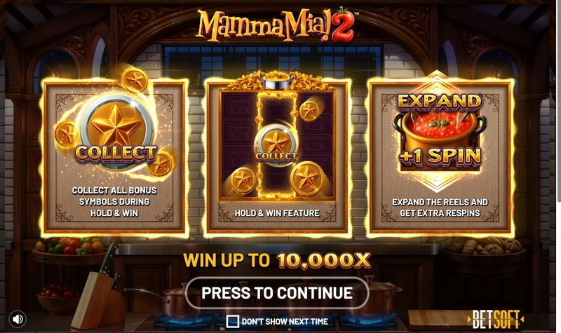 Mamma Mia 2  Real Money Slot made by BetSoft - Info and Rules