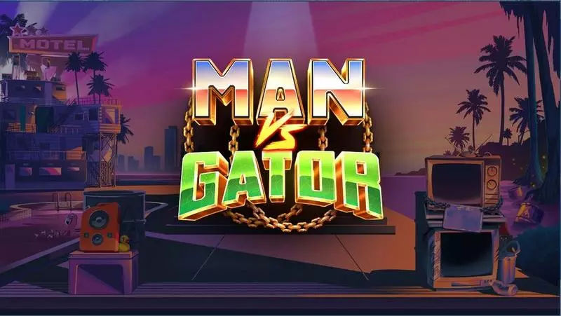 Man vs Gator  Real Money Slot made by Elk Studios - Introduction Screen
