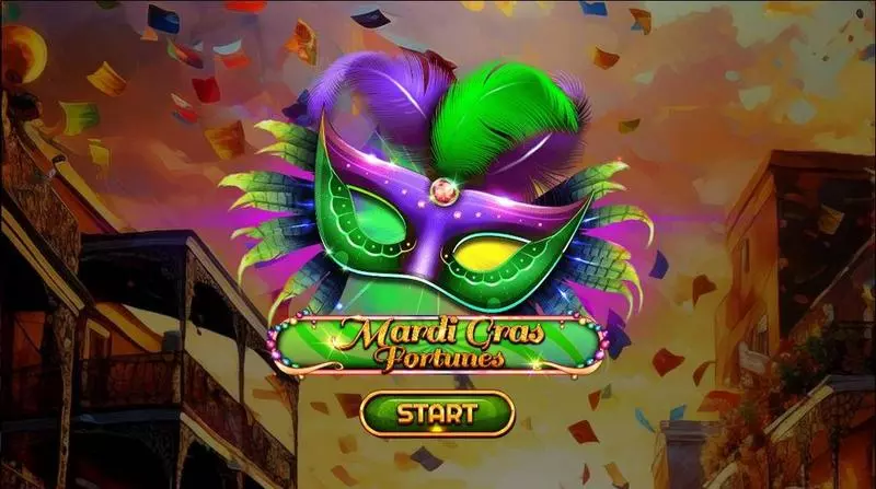Mardi Gras Fortunes  Real Money Slot made by Spinomenal - Introduction Screen