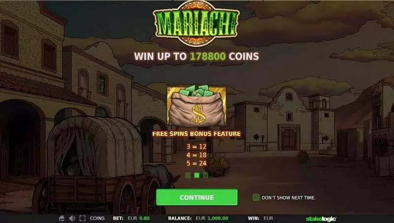 Mariachi  Real Money Slot made by StakeLogic - Free Spins Feature