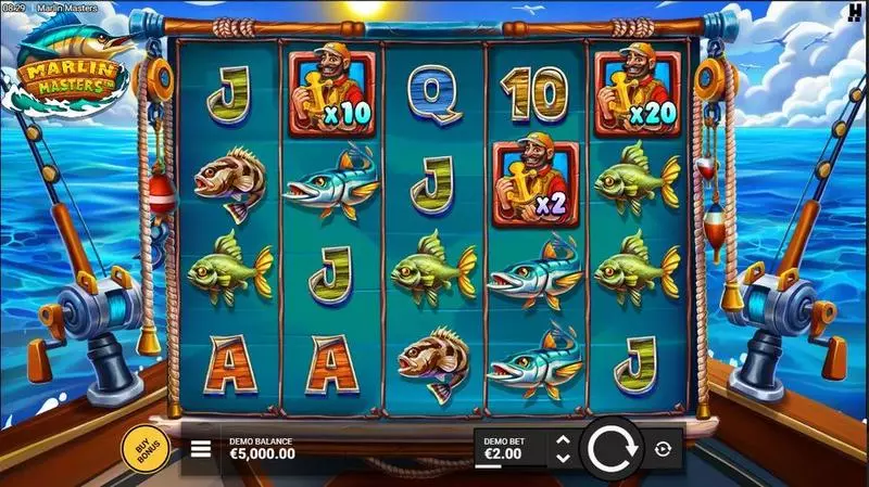 Marlin Masters  Real Money Slot made by Hacksaw Gaming - Main Screen Reels