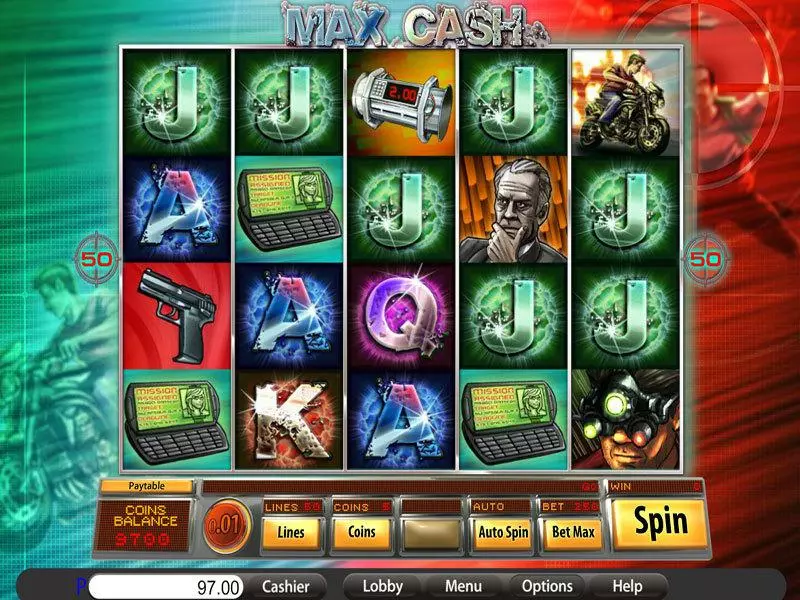 Max Cash  Real Money Slot made by Saucify - Main Screen Reels