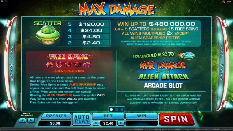 Max Damage  Real Money Slot made by Microgaming - Info and Rules