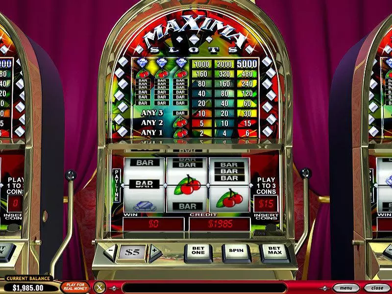 Maxima  Real Money Slot made by PlayTech - Main Screen Reels