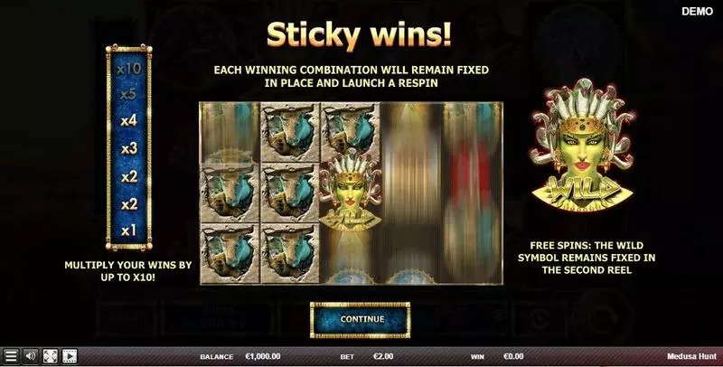Medusa Hunt  Real Money Slot made by Red Rake Gaming - Info and Rules