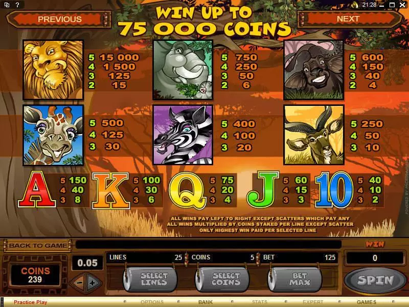 Mega Moolah  Real Money Slot made by Microgaming - Info and Rules