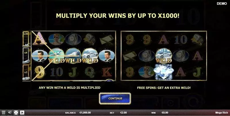 Mega Rich  Real Money Slot made by Red Rake Gaming - Info and Rules