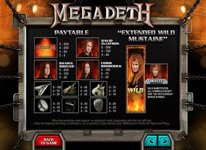 Megadeth  Real Money Slot made by Leander Games - Info and Rules