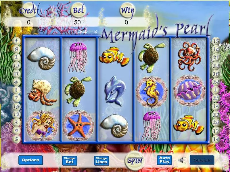 Mermaid Magic  Real Money Slot made by Player Preferred - Main Screen Reels