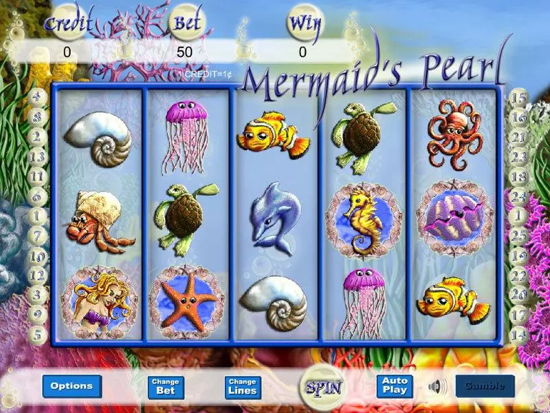 Mermaid's Pearl  Real Money Slot made by Eyecon - Main Screen Reels