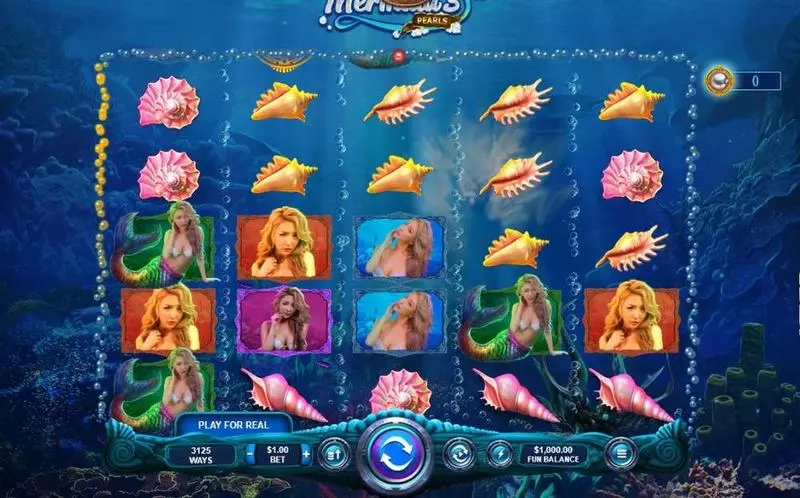 Mermaid's Pearls  Real Money Slot made by RTG - Main Screen Reels