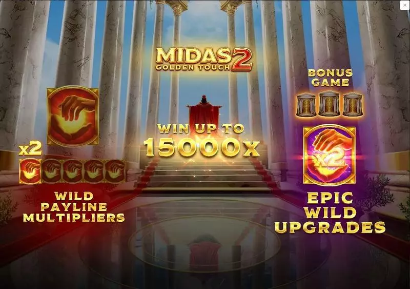 Midas Golden Touch 2  Real Money Slot made by Thunderkick - Info and Rules