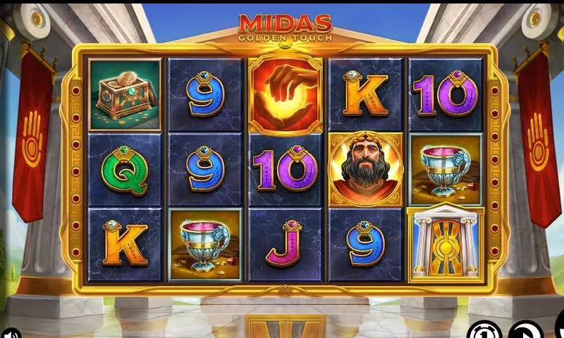 Midas Golden Touch  Real Money Slot made by Thunderkick - Main Screen Reels