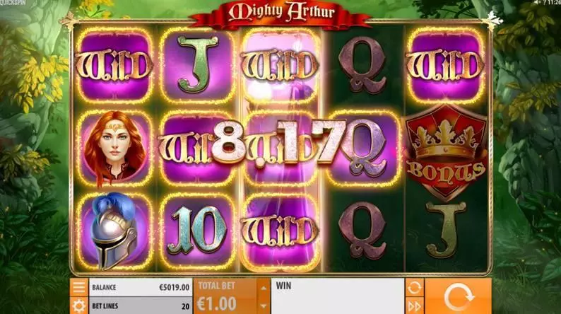Mighty Arthur  Real Money Slot made by Quickspin - 