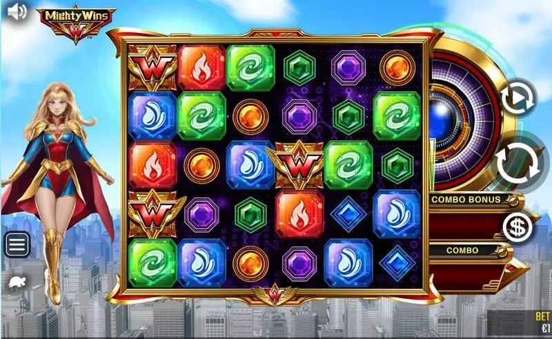 Mighty Wins  Real Money Slot made by Win Fast Games - Main Screen Reels