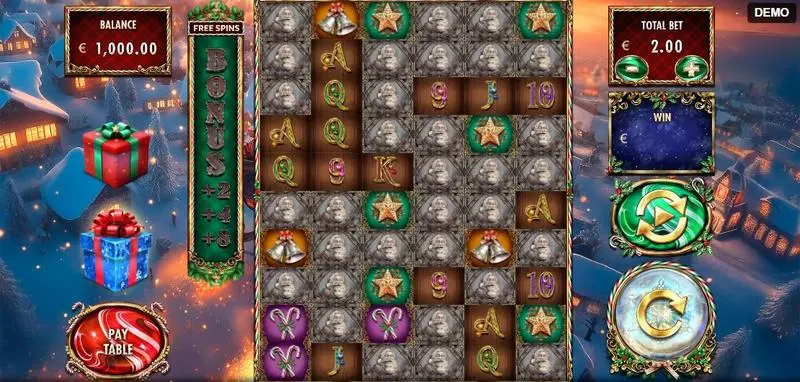 Million Christmas 3  Real Money Slot made by Red Rake Gaming - Main Screen Reels