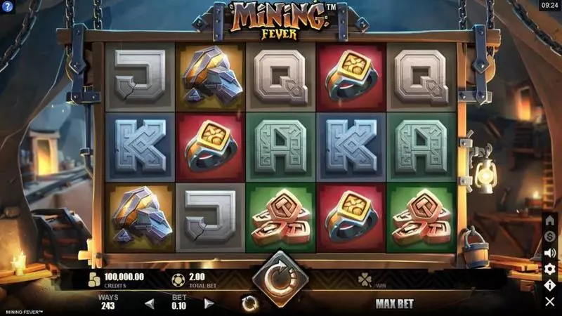 Mining Fever  Real Money Slot made by Microgaming - Main Screen Reels