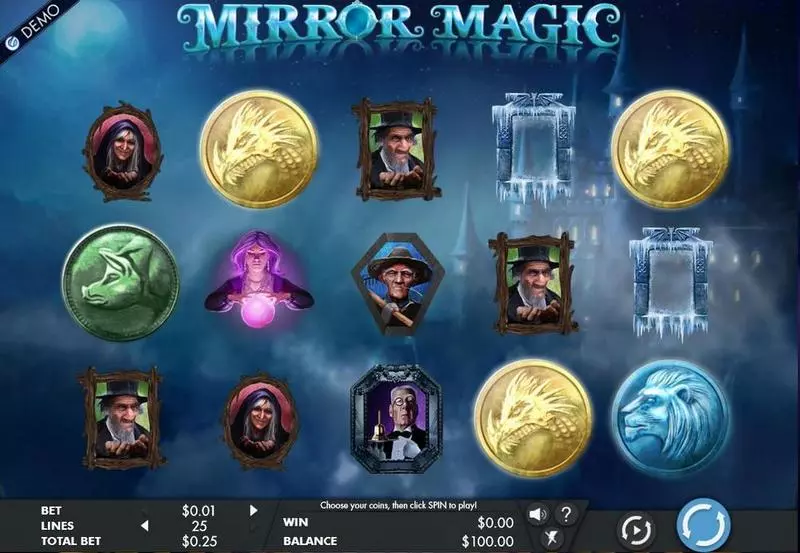 Mirror Magic  Real Money Slot made by Genesis - Main Screen Reels