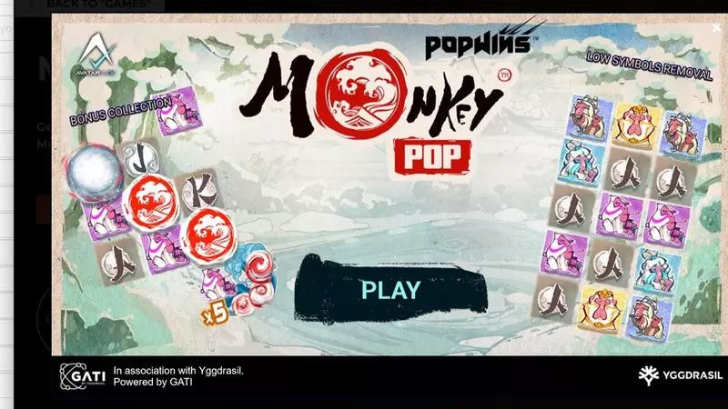 MonkeyPop  Real Money Slot made by AvatarUX - Info and Rules