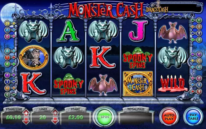 Monster Cash  Real Money Slot made by Inspired - Main Screen Reels