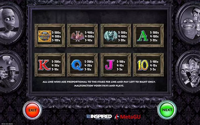 Monster Cash  Real Money Slot made by Inspired - Info and Rules