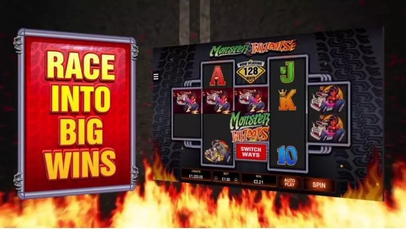 Monster Wheels  Real Money Slot made by Microgaming - Main Screen Reels