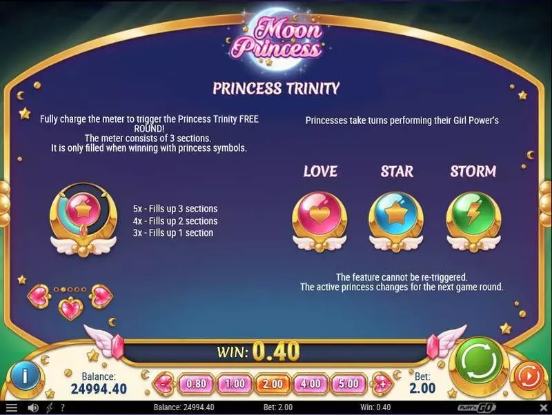 Moon Princess  Real Money Slot made by Play'n GO - Info and Rules