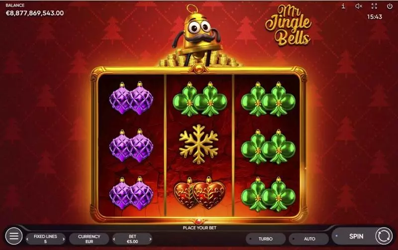 Mr. Jingle Bells  Real Money Slot made by Endorphina - Main Screen Reels