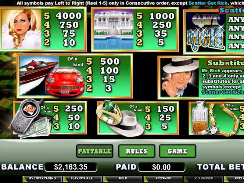 Mr. Rich  Real Money Slot made by CryptoLogic - Info and Rules