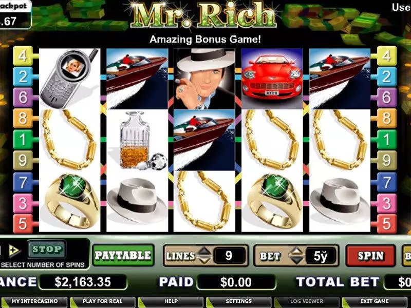 Mr. Rich  Real Money Slot made by CryptoLogic - Main Screen Reels