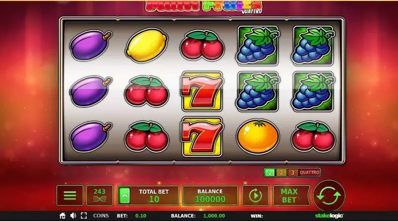 Multi Fruits Quattro  Real Money Slot made by StakeLogic - Info and Rules