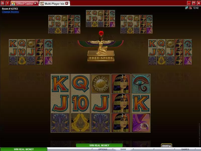 Multi-Player Isis  Real Money Slot made by Microgaming - Main Screen Reels