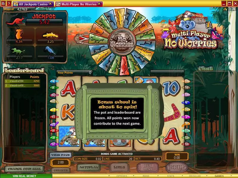 Multi-Player No Worries  Real Money Slot made by Microgaming - Bonus 1