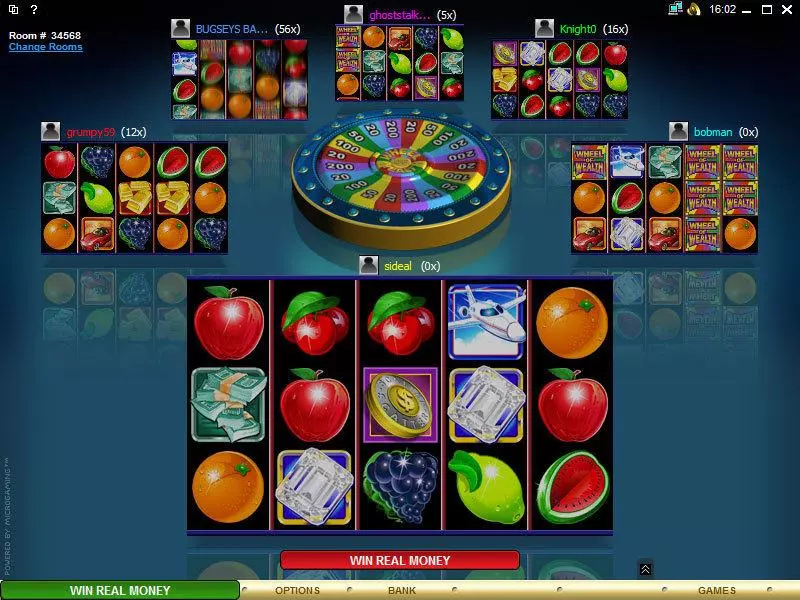 Multi-Player Wheel of Wealth Special Edition  Real Money Slot made by Microgaming - Main Screen Reels