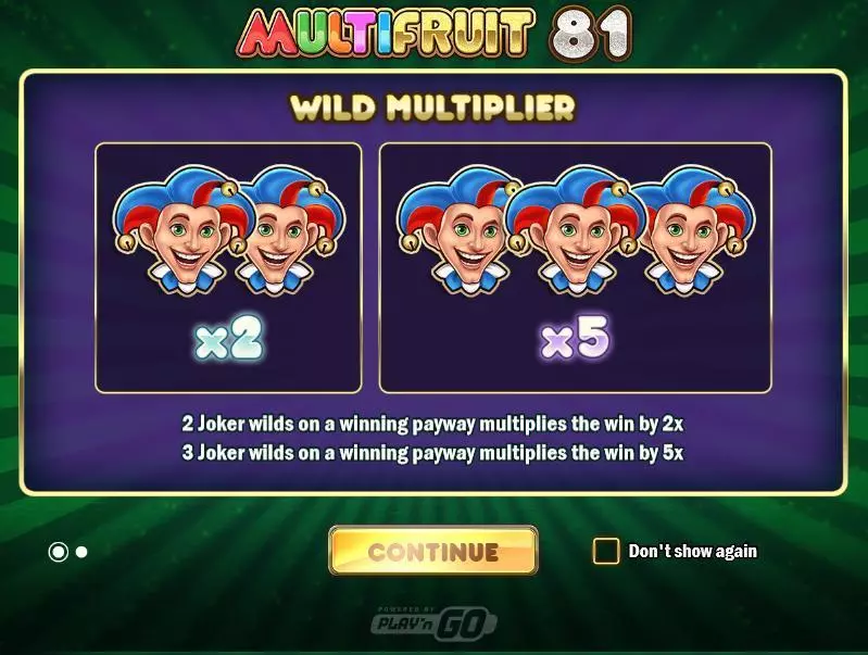 Multifruit 81  Real Money Slot made by Play'n GO - Info and Rules