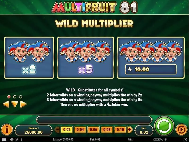 Multifruit 81  Real Money Slot made by Play'n GO - 