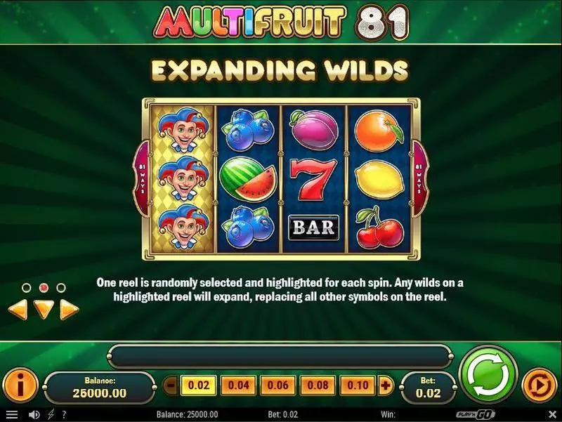 Multifruit 81  Real Money Slot made by Play'n GO - Info and Rules