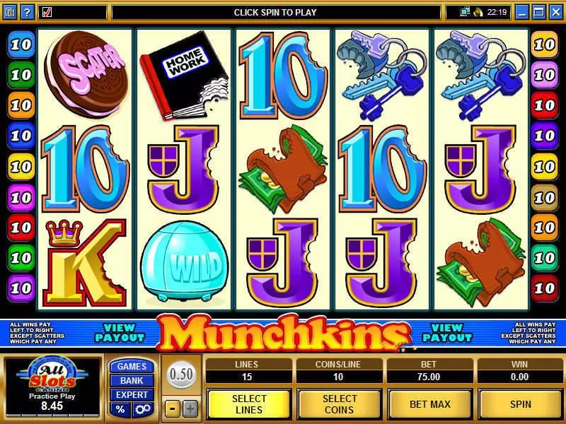 Munchkins  Real Money Slot made by Microgaming - Main Screen Reels