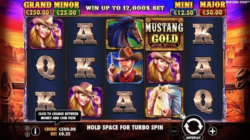 Mustang Gold  Real Money Slot made by Pragmatic Play - Main Screen Reels