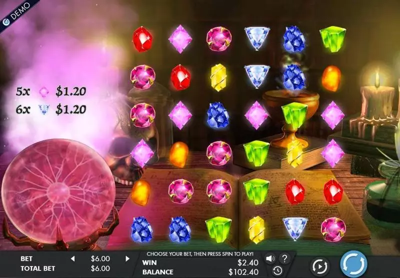 Mysterious Gems  Real Money Slot made by Genesis - Main Screen Reels