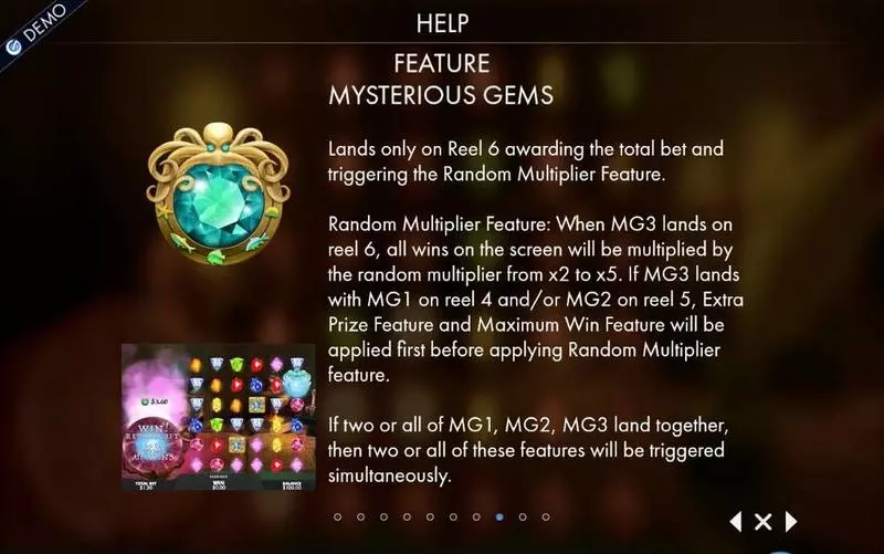 Mysterious Gems  Real Money Slot made by Genesis - Bonus 2