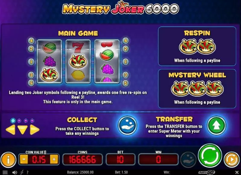 Mystery Joker 6000  Real Money Slot made by Play'n GO - Bonus 1