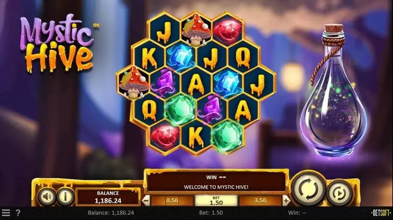 Mystic Hive  Real Money Slot made by BetSoft - Main Screen Reels