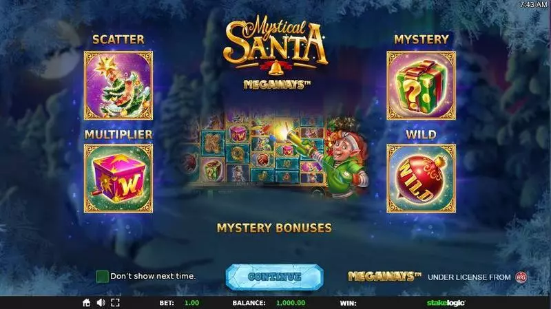 Mystical Santa Megaways  Real Money Slot made by StakeLogic - Info and Rules