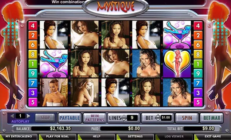 Mystique Club  Real Money Slot made by CryptoLogic - Main Screen Reels