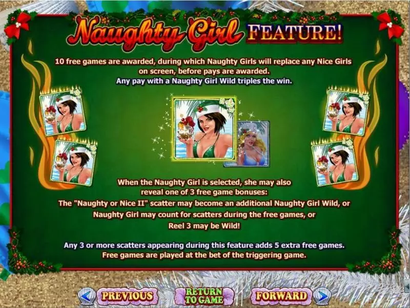 Naughty or Nice Spring Break  Real Money Slot made by RTG - Info and Rules