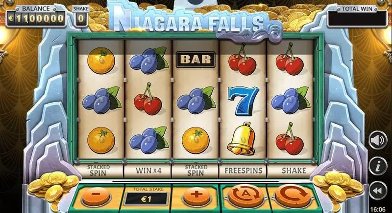 Niagara Falls  Real Money Slot made by Yggdrasil - Main Screen Reels